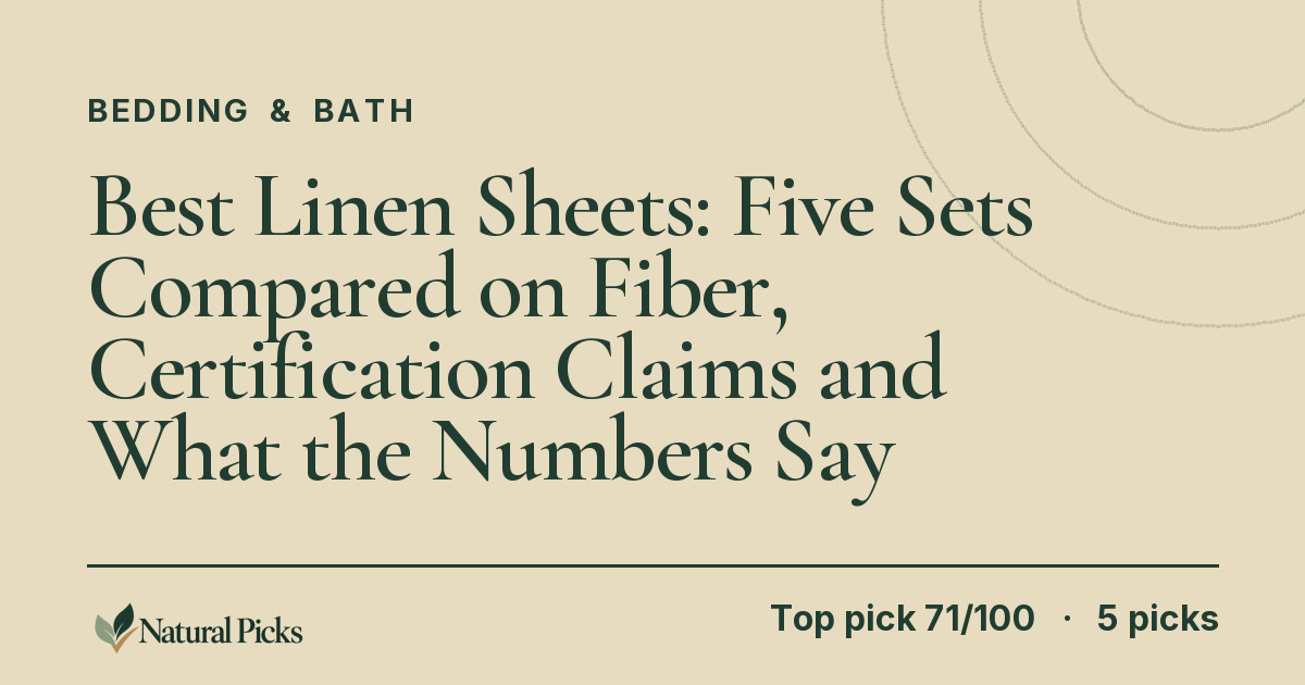 Best Linen Sheets: Five Sets Compared on Fiber, Certification Claims and What the Numbers Say
